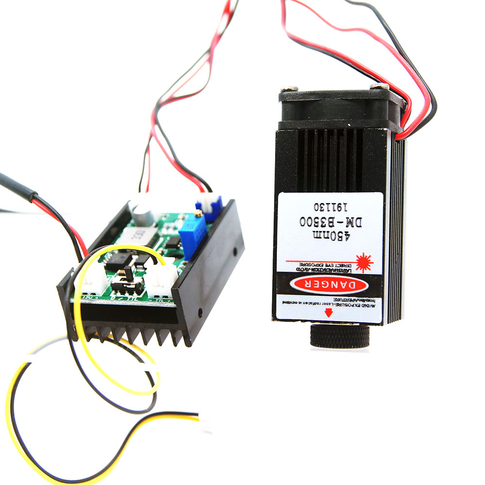 Techhood 3.5W+ 450nm Blue Focusing Laser Module (12V) With TTL/Analogue
