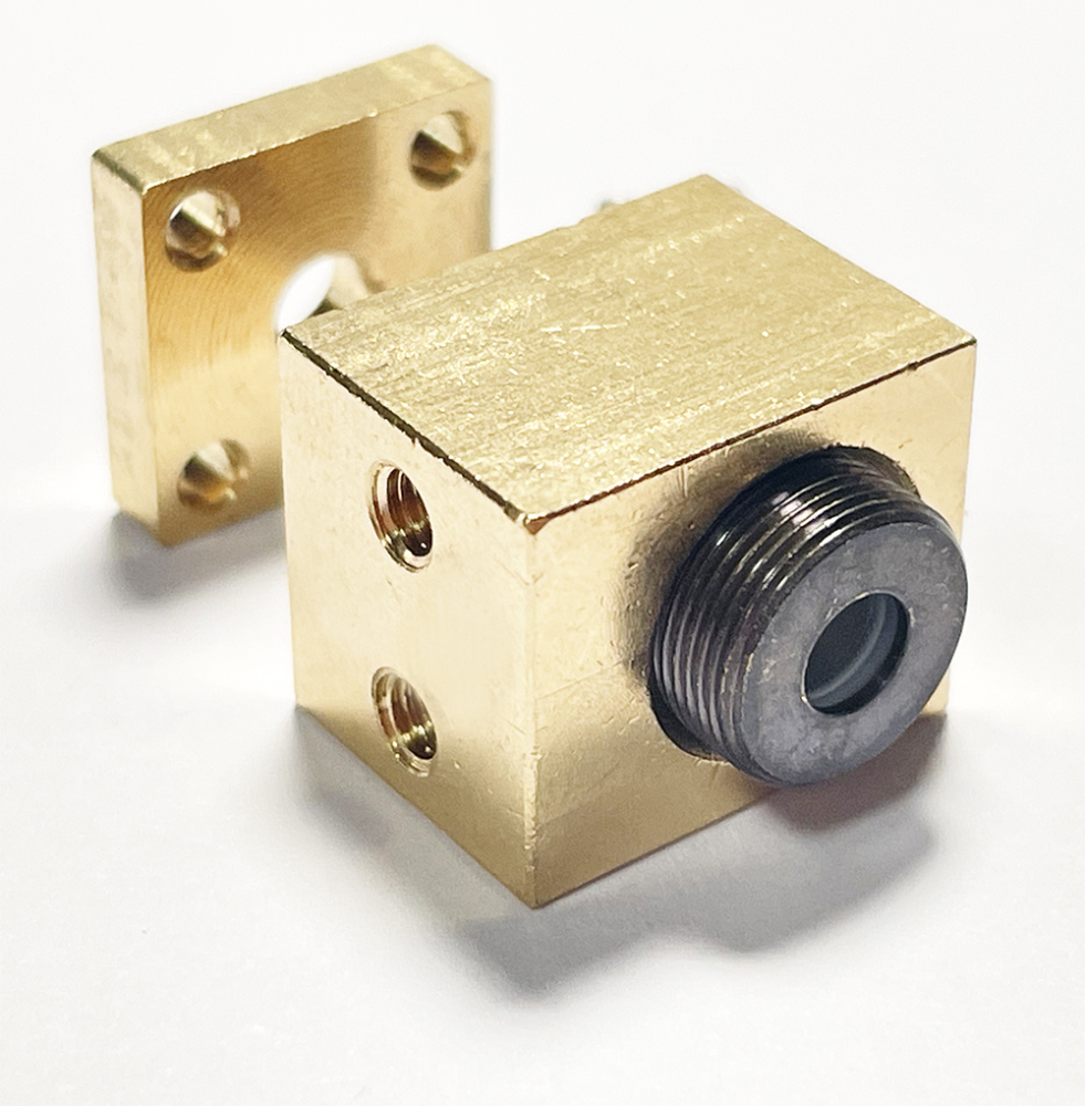 Brass Laser Diode Housing With 400nm-700nm Glasee Collimation Infrared Lens (TO5 9mm Diode)