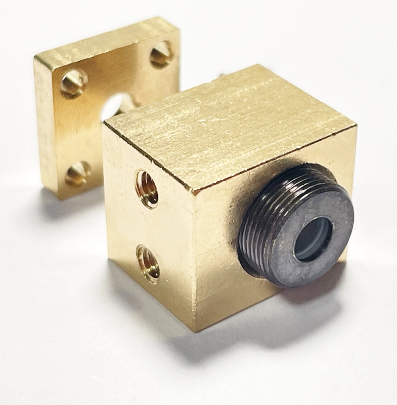 Brass Laser Diode Housing With 700nm-1100nm Glasee Collimation Infrared Lens (TO5 9mm Diode)