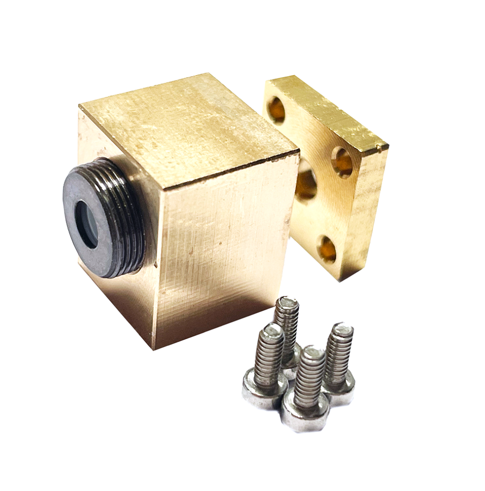 Brass Laser Diode Housing With 400nm-700nm Glass Collimation Lens (TO5 9mm Diode)