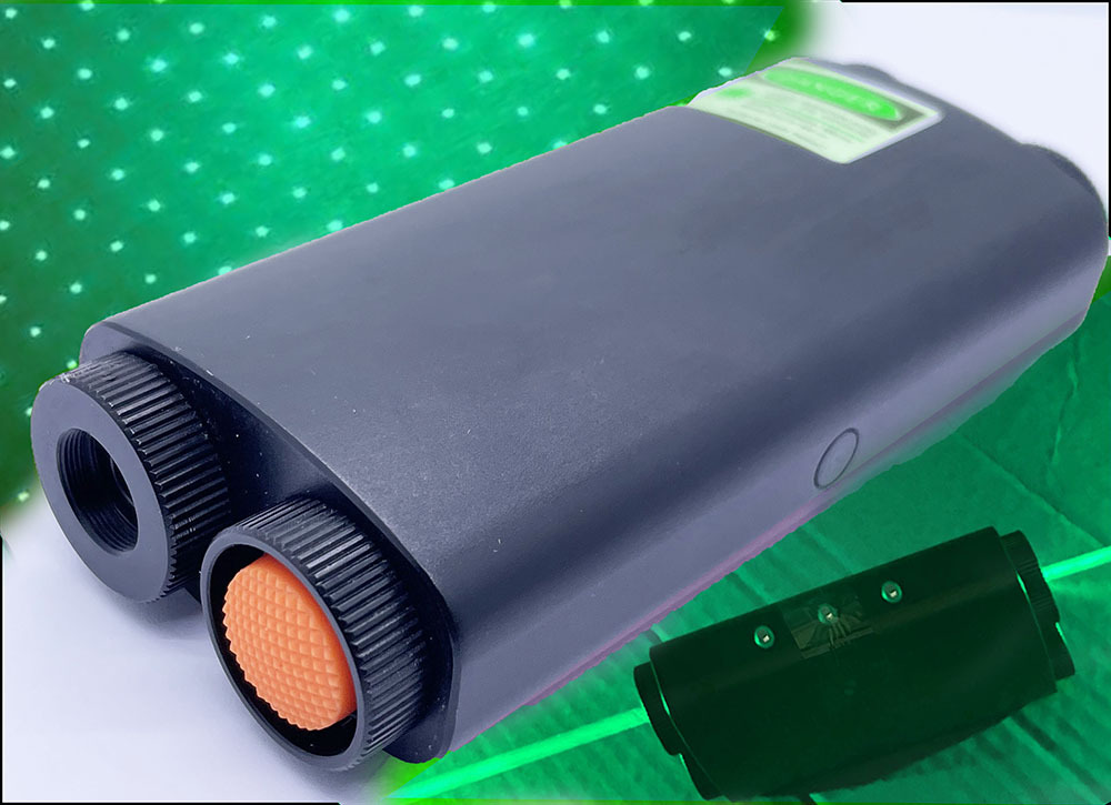 Dual Heads 505nm 2*100mW Green Laser Sword/Laserman Show/Bright Thick Green Beam