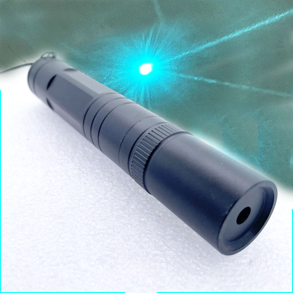 Techhood Cyan-Blue Colour 488nm Dot Laser Torch Visible Beam Light B488-60T