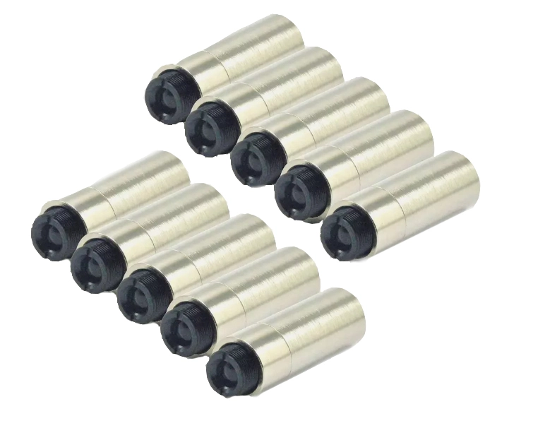 10x Dia 12mm Focusable 3.8mm Laser Diode Housing Case Shell with Lens and Spring