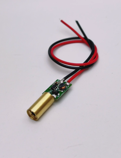 φ6.2mm green laser module, 520nm 1mW green dot laser head, internal focus laser head, 3V-5V