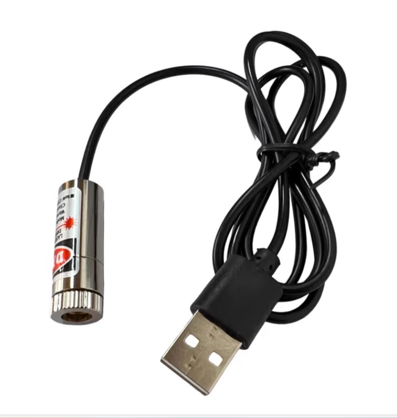 3pcs/Lot 650nm 50mW red laser module, adjustable focus Dot+Cross+Line red laser module with USB battery case