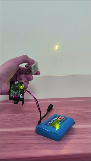 Techhood 12*24mm 10mW Yellow (573nm) Dot Laser Module/ 2V
