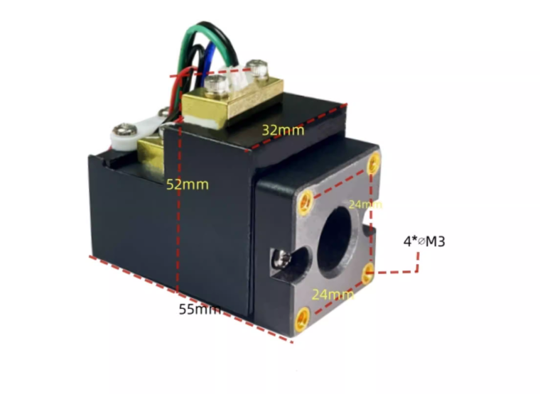 Techhood RGY 200mW Yellow colour laser module