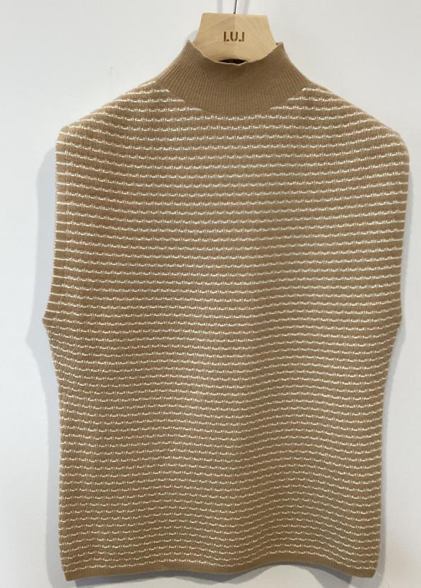 Women's semi-turtleneck tank top