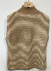 Women's semi-turtleneck tank top