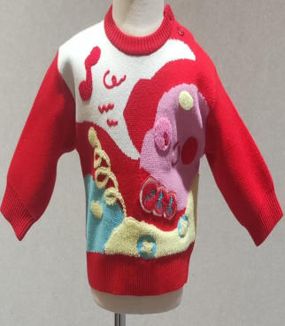 CHILDREN'S KNITTED JACQUARD SWEATER
