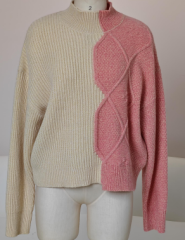 WOMEN'S KNITTED LONG SLEEVE PULLOVER