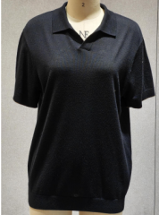 MEN'S KNITTED SHORT SLEEVE PULLOVER