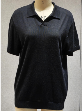MEN'S KNITTED SHORT SLEEVE PULLOVER