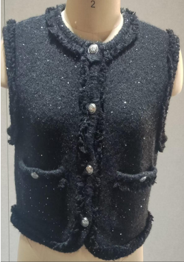WOMEN'S KNITTED CARDIGAN VEST