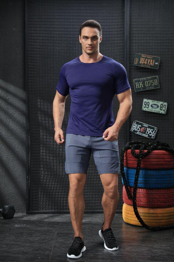 324301 Sports Running Short Sleeve Fitness Wear T-Shirt