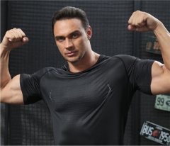 324305 Sports Running Short Sleeve Fitness Wear T-Shirt