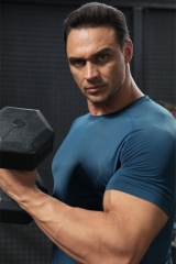 324305 Sports Running Short Sleeve Fitness Wear T-Shirt