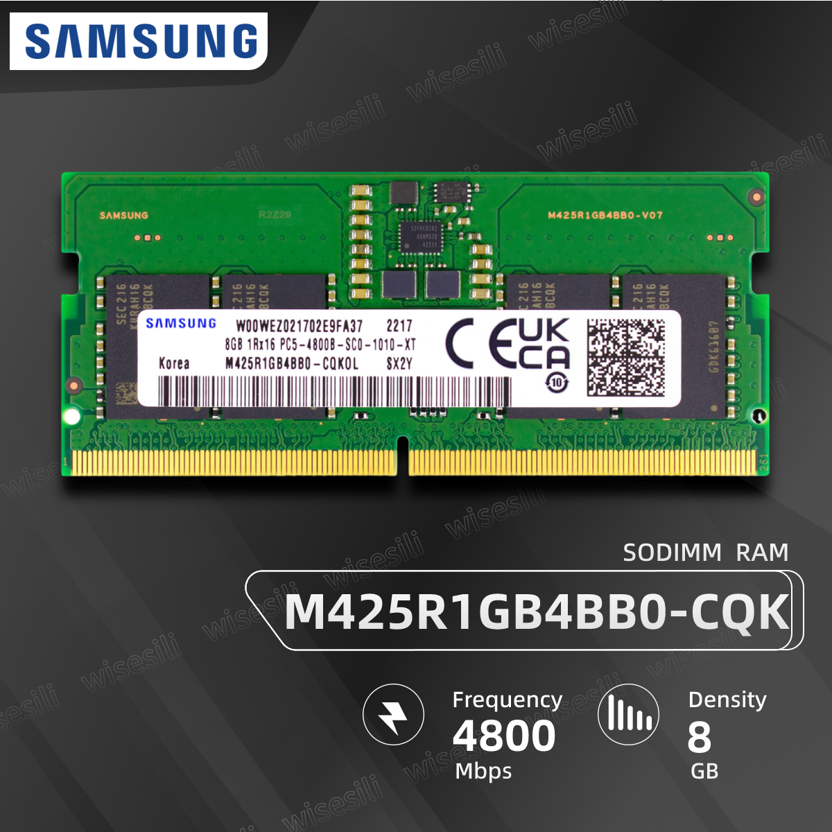 Samsung M425R1GB4BB0-CQK Brand New 8GB DDR5 SODIMM 4800MHZ Server Ram ...