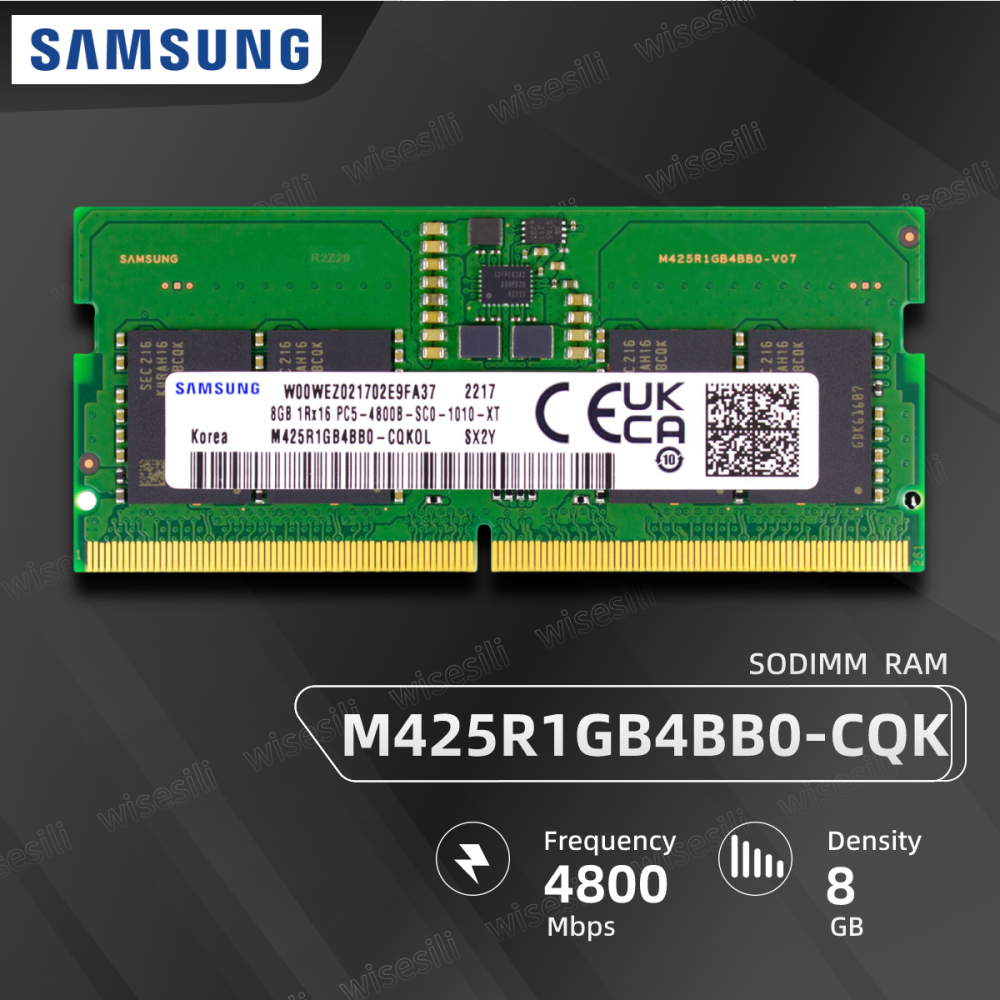 Samsung M425R1GB4BB0-CQK Brand New 8GB DDR5 SODIMM 4800MHZ Server Ram【M425R1GB4BB0-CQK】
