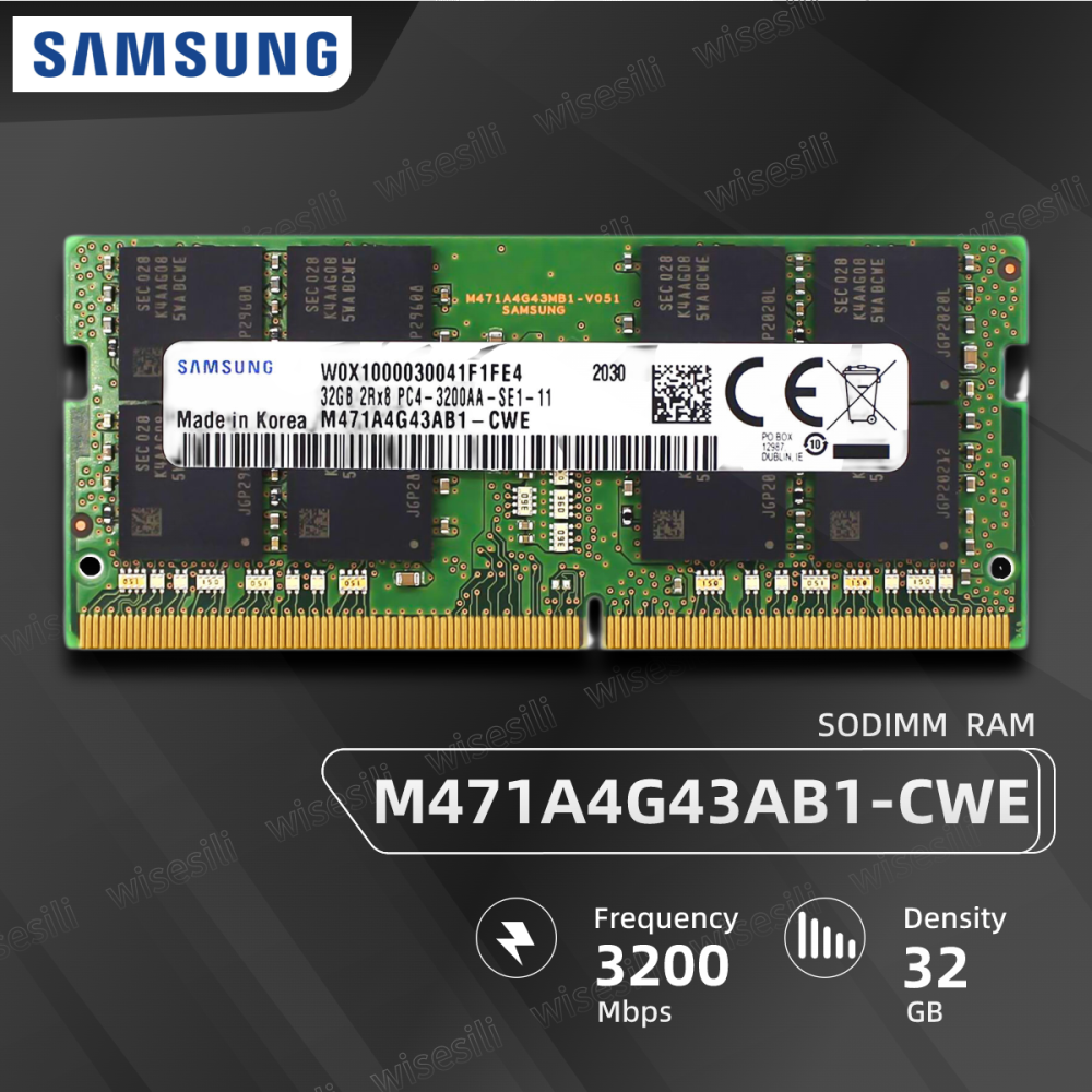 Samsung M471A4G43AB1-CWE Brand New 32GB DDR4 SODIMM 3200MHZ Server Ram【M471A4G43AB1-CWE】