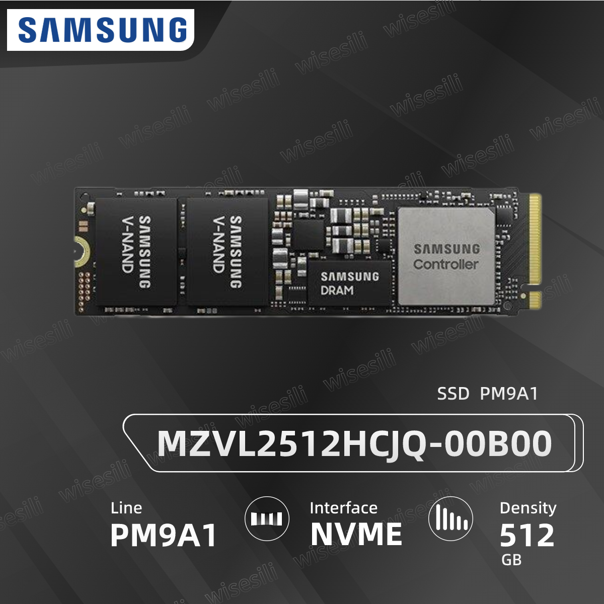 PM9A1 500GB M.2 2280 NVMe PCIe 4.0 SSD MZVL2512HCJQ-00B00