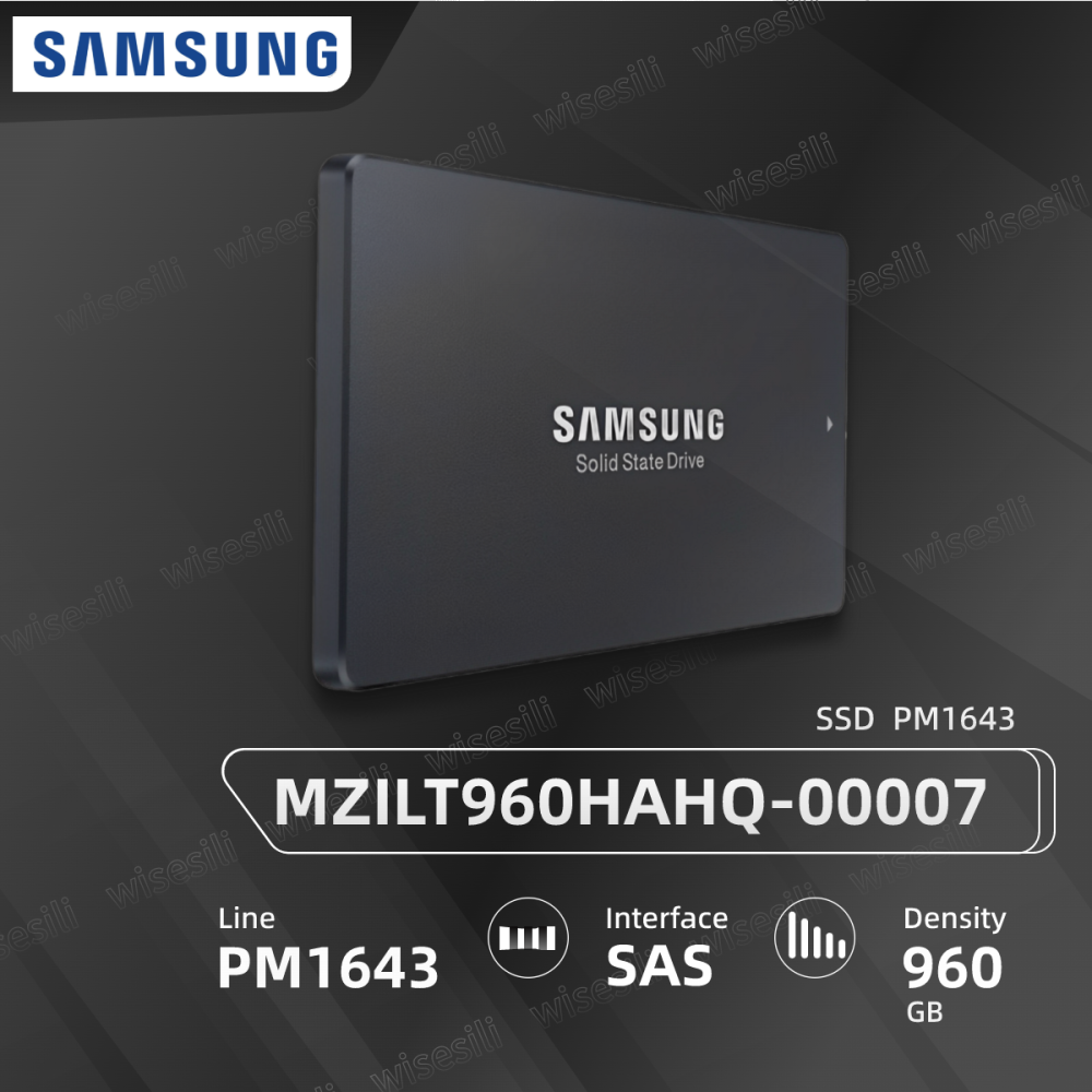 Original Brand New Samsung SSD PM1643 2.5 960G SAS MZILT960HAHQ-00007 Server Solid State Drive 【MZILT960HAHQ-00007】
