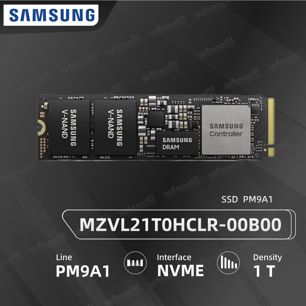 Samsung PM9A1 1TB M.2 2280 NVMe PCIe 4.0 SSD MZVL21T0HCLR00B00