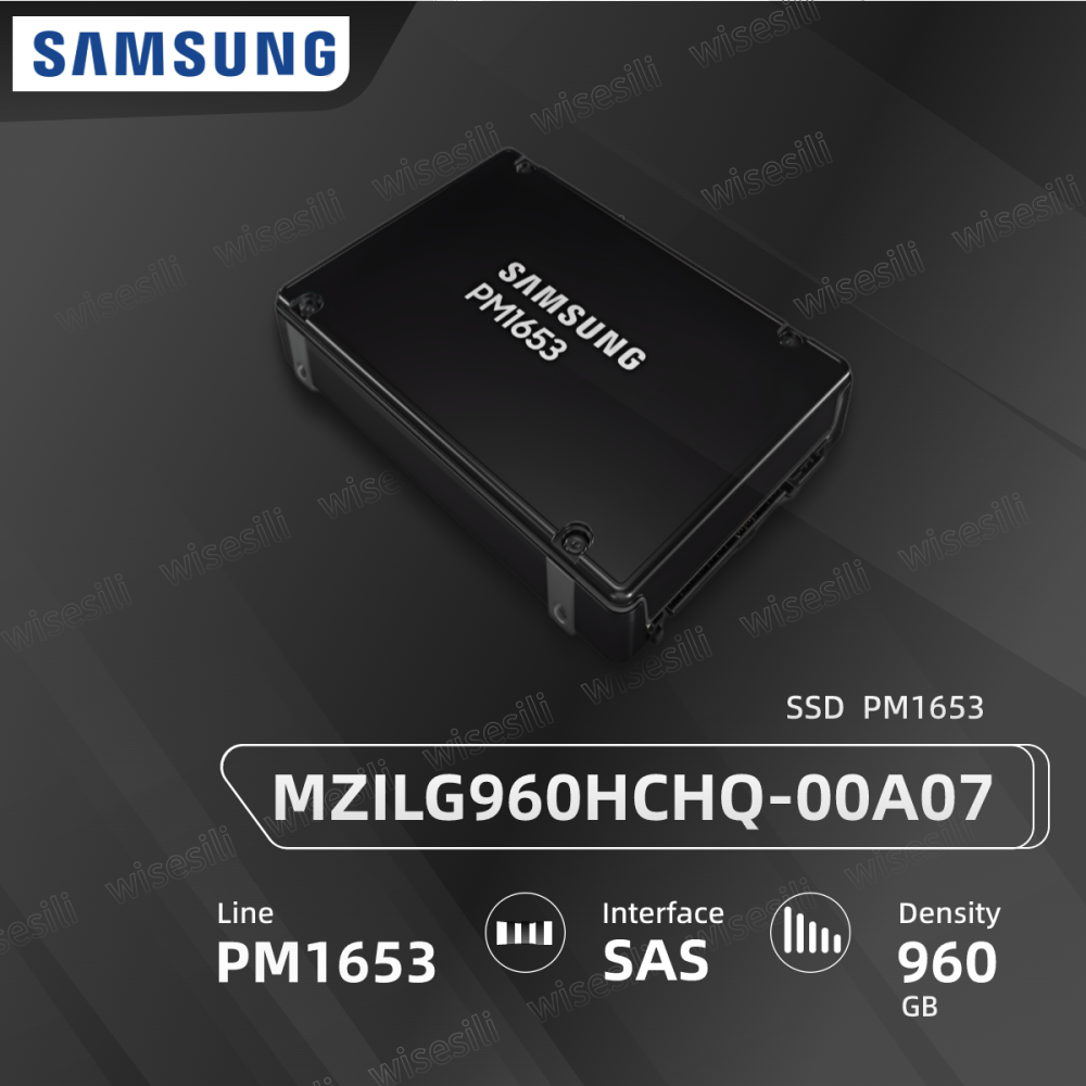Original Brand New Samsung SSD PM1653 2.5 960G SAS MZILG960HCHQ-00A07 Server Solid State Drive 【MZILG960HCHQ-00A07】