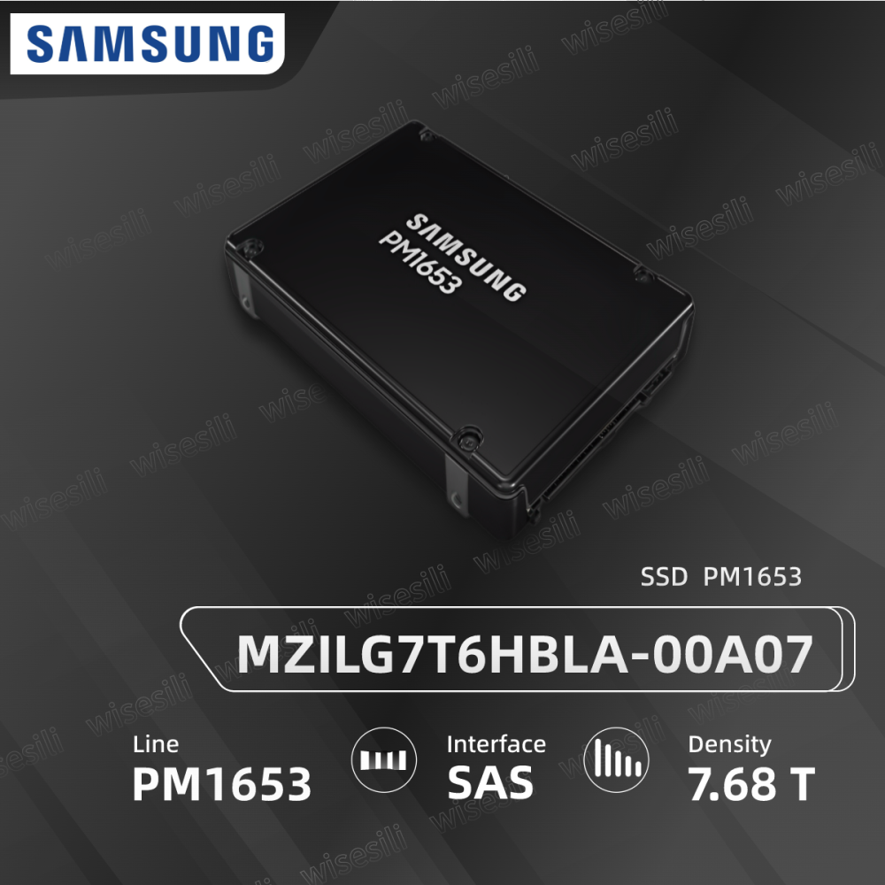 Original Brand New Samsung SSD PM1653 2.5 7.68T SAS MZILG7T6HBLA-00A07 Server Solid State Drive 【MZILG7T6HBLA-00A07】