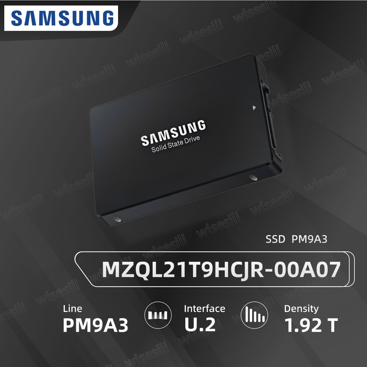 Original Brand New Samsung SSD PM9A3 1.92T U.2 MZQL21T9HCJR-00A07 Server Solid State Drive 【MZQL21T9HCJR-00A07】