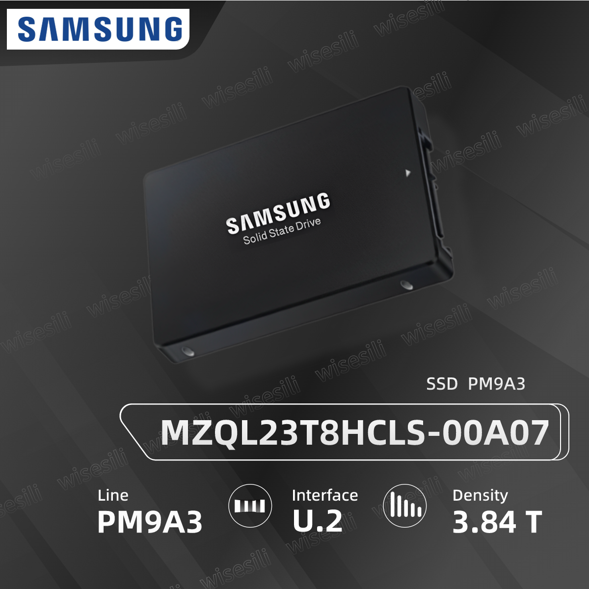 Original Brand New Samsung SSD PM9A3 3.84T U.2 MZQL23T8HCLS-00A07 Server Solid State Drive 【MZQL23T8HCLS-00A07】