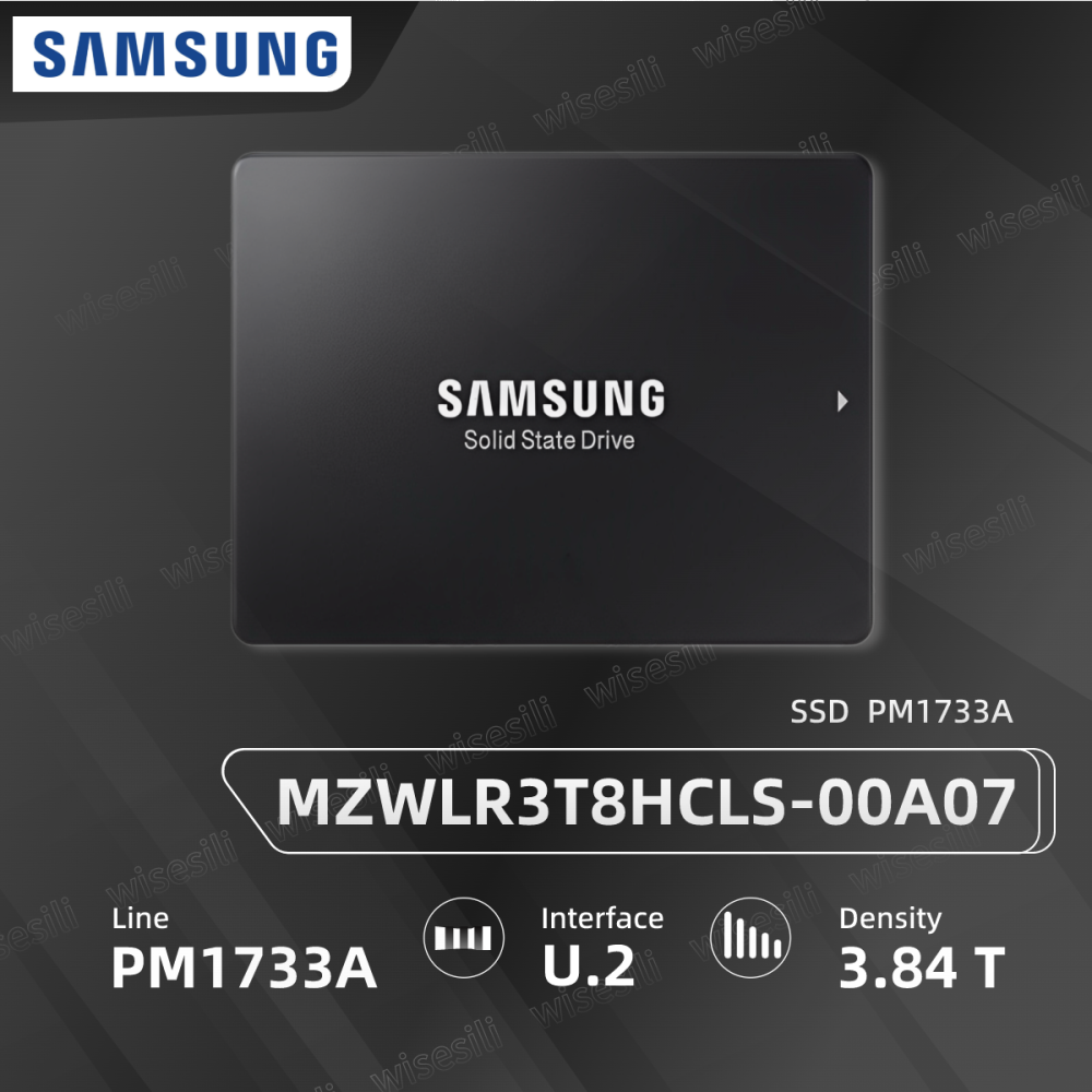 Original Brand New Samsung SSD PM1733a 2.5 3.84T u.2 MZWLR3T8HCLS-00A07 Server Solid State Drive 【MZWLR3T8HCLS-00A07】