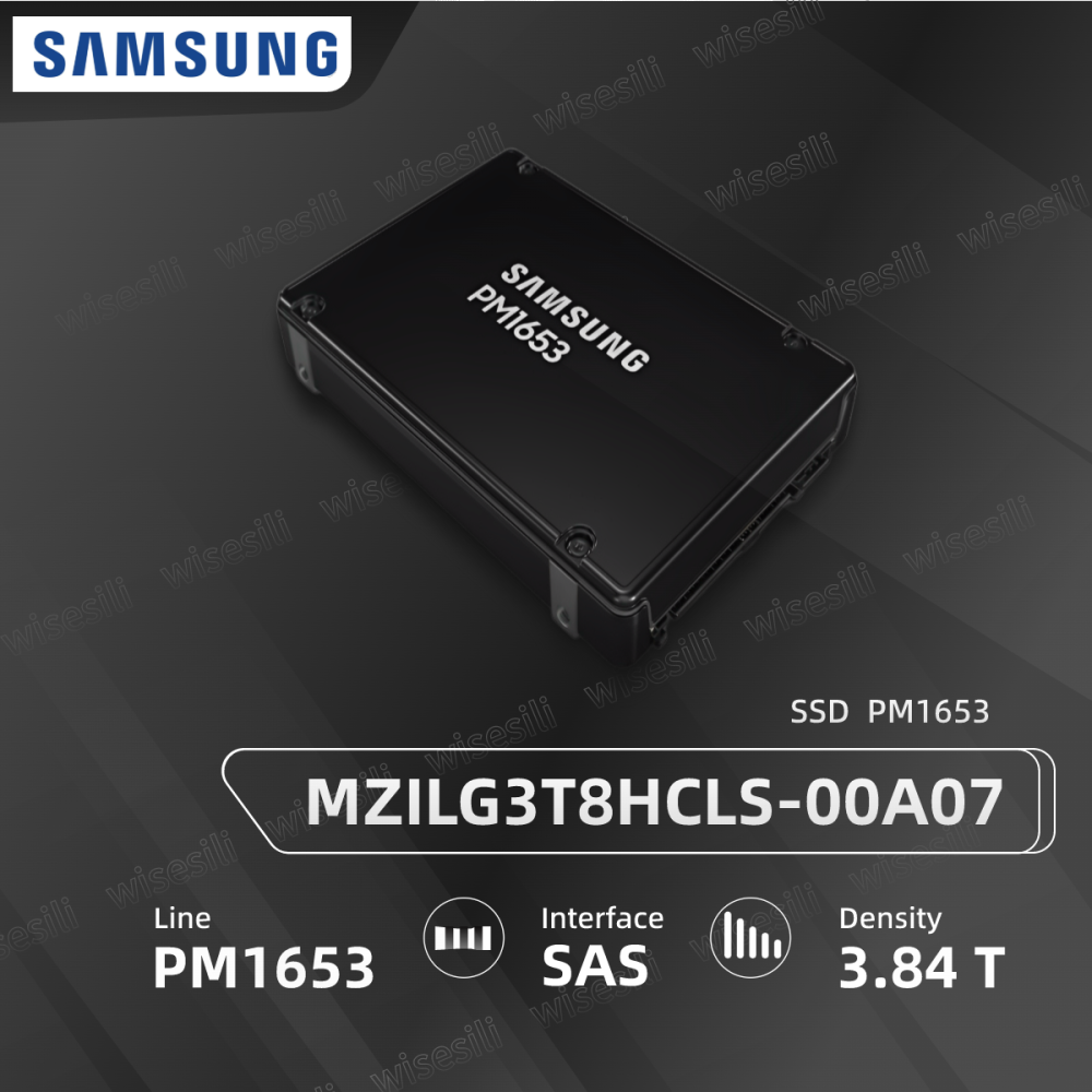 Original Brand New Samsung SSD PM1653 2.5 3.84T SAS MZILG3T8HCLS-00A07 Server Solid State Drive 【MZILG3T8HCLS-00A07】