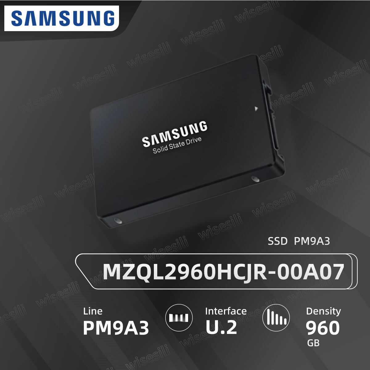 Original Brand New Samsung SSD PM9A3 960G U.2 MZQL2960HCJR-00A07 Server Solid State Drive 【MZQL2960HCJR-00A07】