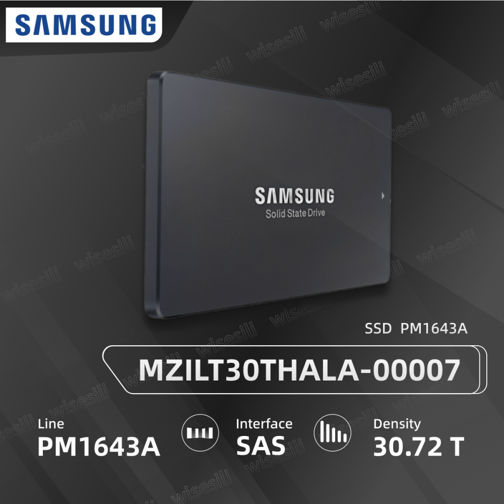 Original Brand New Samsung SSD PM1643A 2.5 30.72T SAS MZILT30THALA-00007 Server Solid State Drive 【MZILT30THALA-00007】