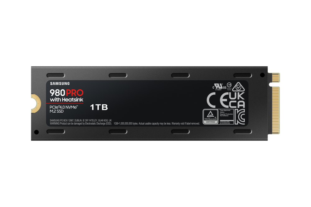 MZ-V8P1T0CW Samsung 980 PRO with Heatsink PCIe 4.0 NVMe™ M.2 SSD 【MZ-V8P1T0CW】