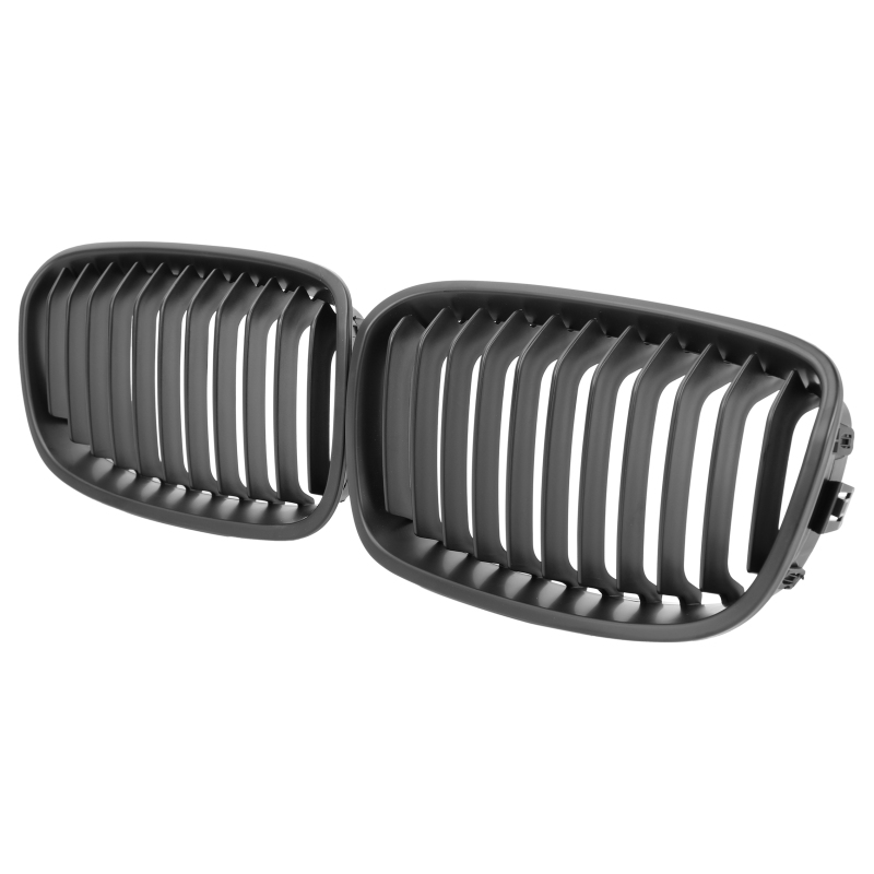 Nieren Grill matt Schwarz Einzelsteg passend für BMW 1er F20 F21 Vorfacelift