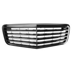 Kühlergrill glanz Schwarz Classic passend für Mercedes E-Klasse W211 S211 VF211 Facelift