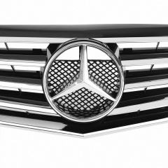 Kühlergrill glanz Schwarz Chrom passend für Mercedes E-Klasse W211 S211 VF211 Facelift