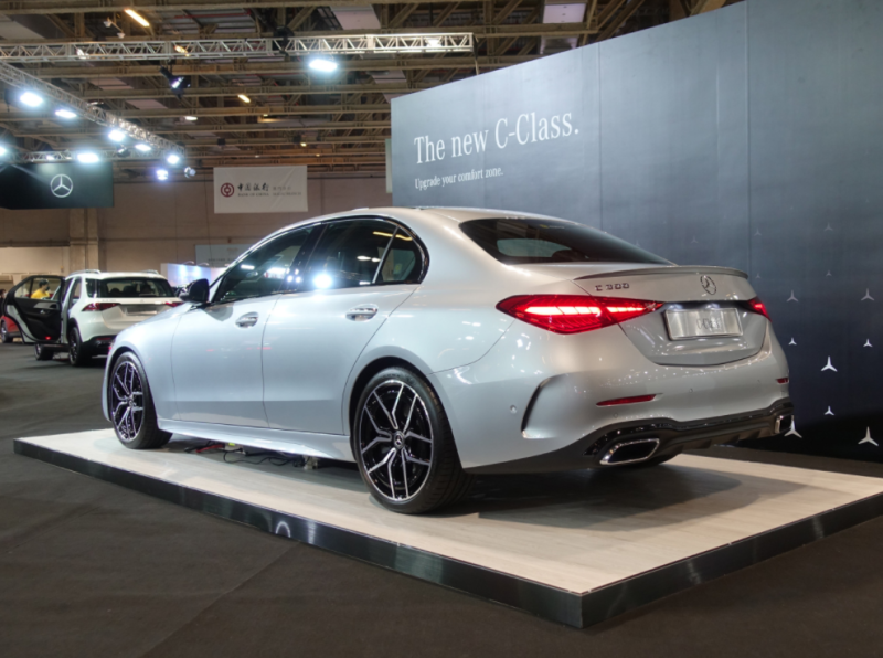 Heckspoiler Heckflügel passend für Mercedes Benz C Klasse W206 Sedan schwarz