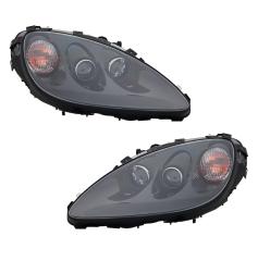 Front Scheinwerfer Schwarz für Chevvy Corvette C6 Coupe Cabrio. Bj. 2005-2013