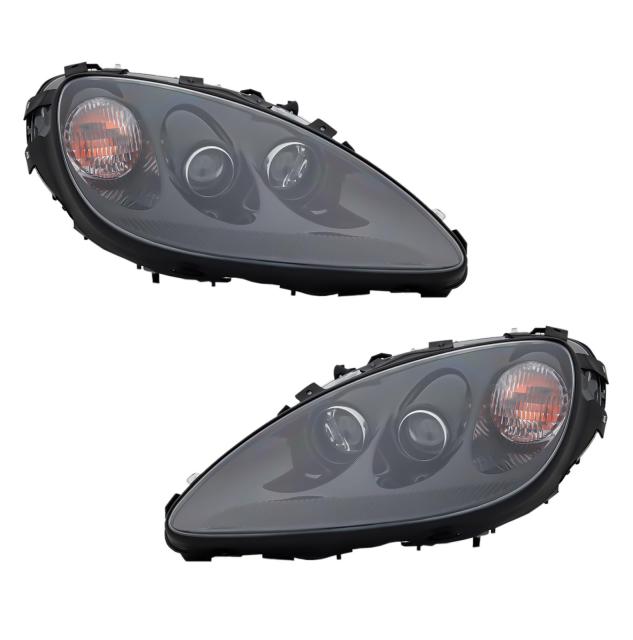 Front Scheinwerfer Schwarz für Chevvy Corvette C6 Coupe Cabrio. Bj. 2005-2013