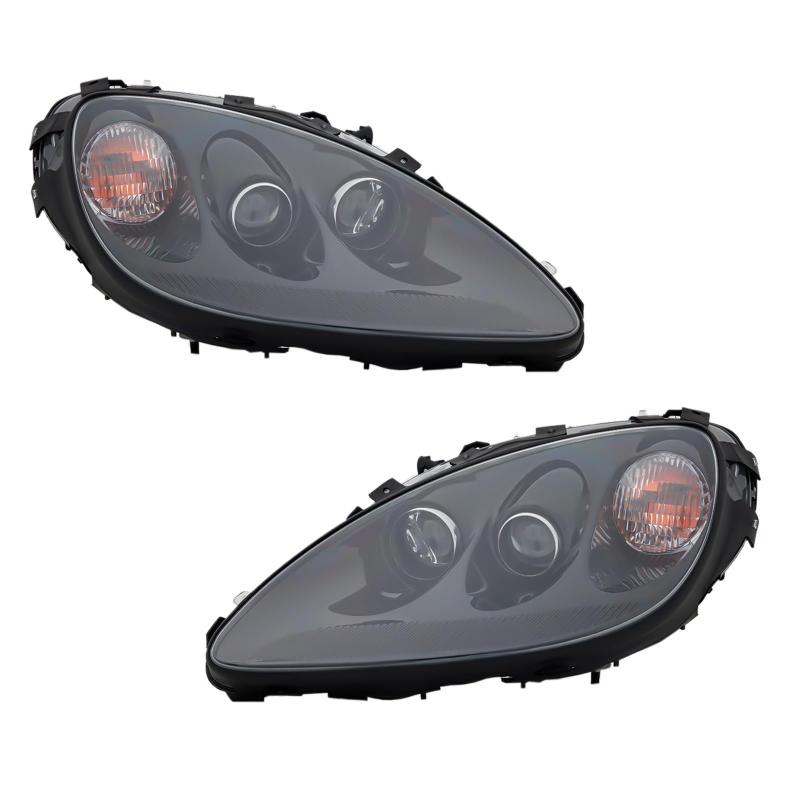 Front Scheinwerfer Schwarz für Chevvy Corvette C6 Coupe Cabrio. Bj. 2005-2013