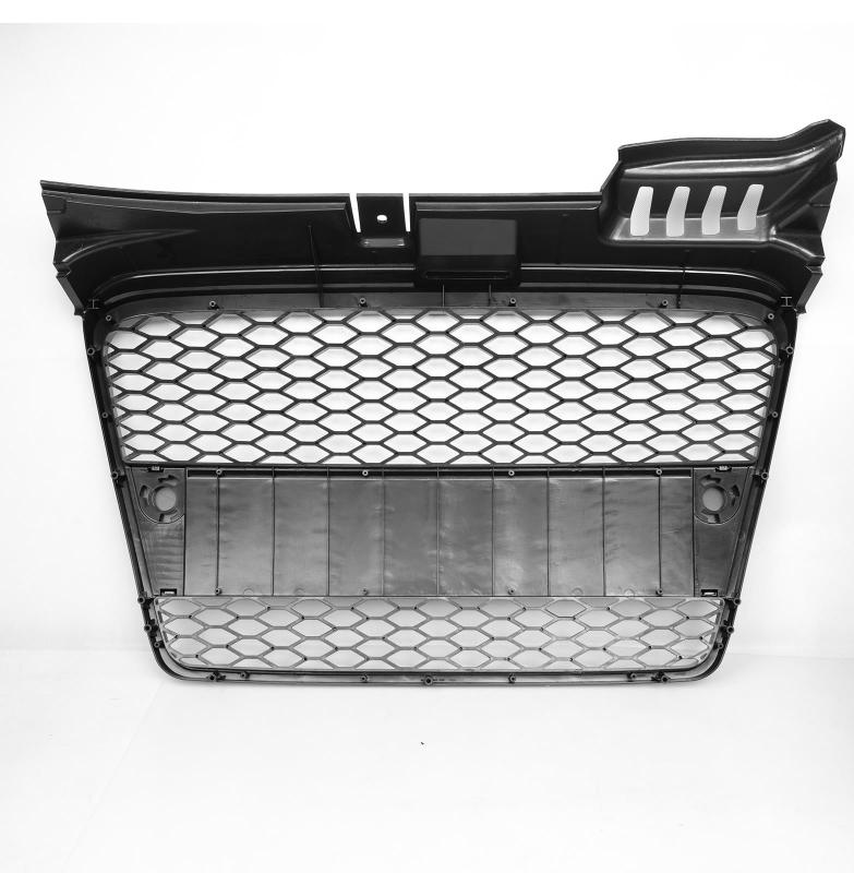 Passt für Audi A4 B7 Waben Grill Kühlergrill Front Grill Schwarz Glanz 05-08
