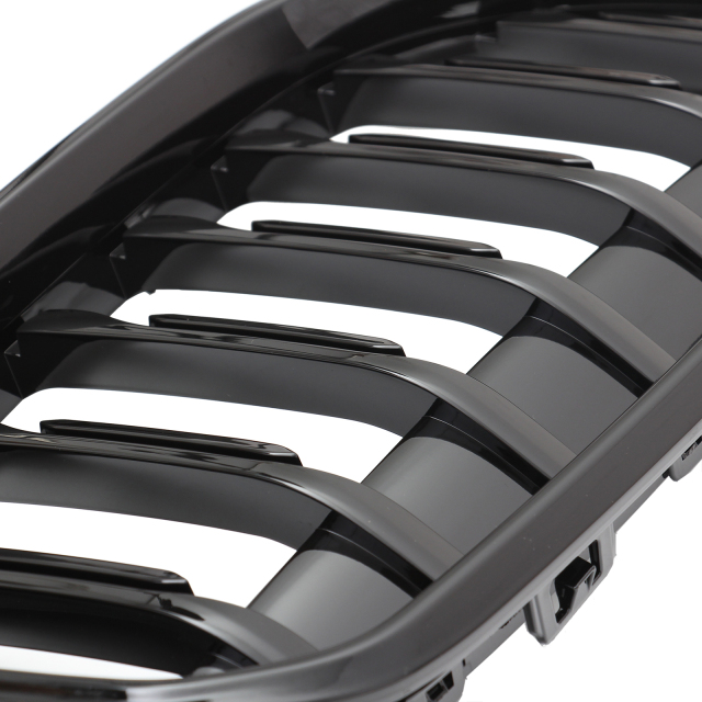 Nieren Grill glanz Schwarz Einzelsteg passend für BMW 2er Gran Coupe F44