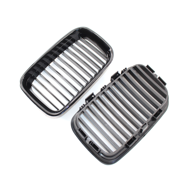 Nieren Grill glanz Schwarz Einzelsteg passend für BMW 3er E36 Vorfacelift