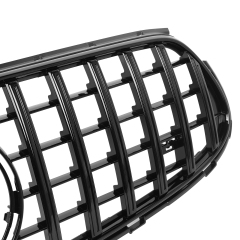 Kühlergrill glanz Schwarz GT Panamericana passend für Mercedes GLC X253 C253 AMG-Paket