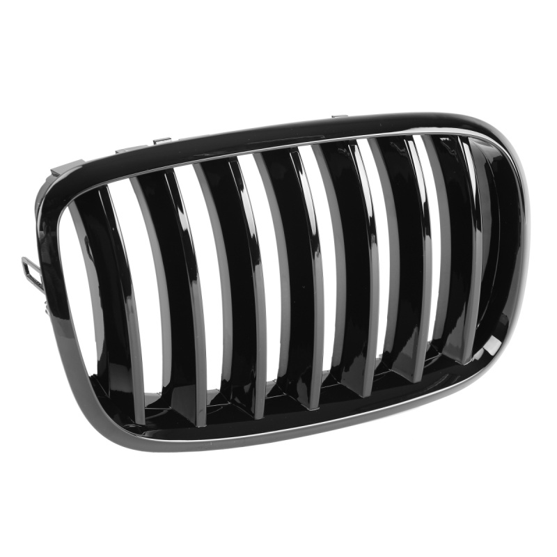 Nieren Grill glanz Schwarz Einzelsteg passend für BMW X5 E70 E71