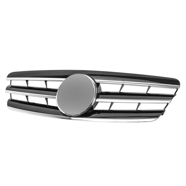 Kühlergrill glanz Schwarz Chrom AMG Look passend für Mercedes C-Klasse W203 S203