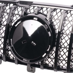 Kühlergrill glanz Schwarz GT Panamericana Grill Passend für Mercedes-Benz Sprinter W906 Vorfacelift Bj. bis 08.2013 mit Netz